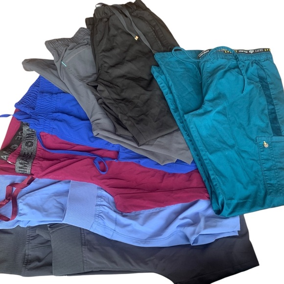 Scrub Sets Bundle - 
Tops: XXS (3) XS (4) and (1) S
Bottoms: (6) Small - Picture 4 of 8